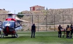 98 yaşındaki kadın hava ambulansıyla Malatya'ya sevk edildi
