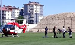 Mide Kanaması Geçiren Hasta Helikopterle Nakledildi