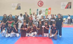 Minik tekvandocular 18 madalyayla tamamladı