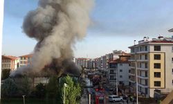 İşçilerin kaldığı yatakhanede korkutan yangın