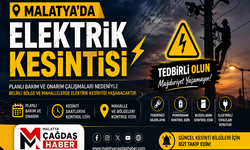 Malatya’da 11 Ağustos’ta Elektrik Kesintisi!