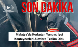 Yeşilyurt’ta İşçi Konteynerlerinde Yangın