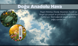 Malatya ve Çevre İllerde Sağanak Etkili Olacak