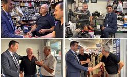 Boyraz Geçici Çarşı Esnafının Sorunlarını Dinledi
