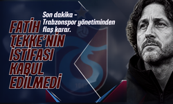 Trabzonspor'da Fatih Tekke'nin istifası kabul edilmedi