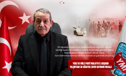 Başkan Yalçın’dan 30 Ağustos Zafer Bayramı Mesajı