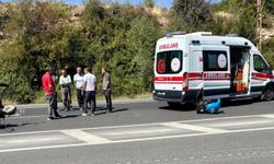 Malatya'da minibüs ile çapa motoru çarpıştı: Bir yaralı