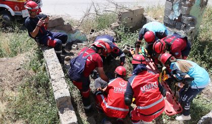 Erzurum'da Deprem Saha Tatbikatı yapıldı
