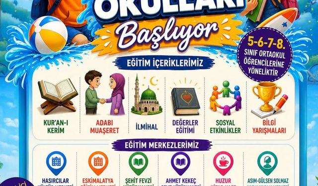 Battalgazi Belediyesi yaz okulu kayıtları başladı