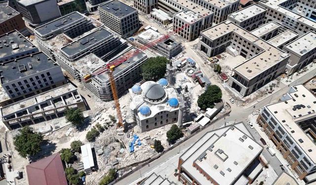Malatya'nın simgesi Yeni Cami'de restorasyonda sona yaklaşıldı