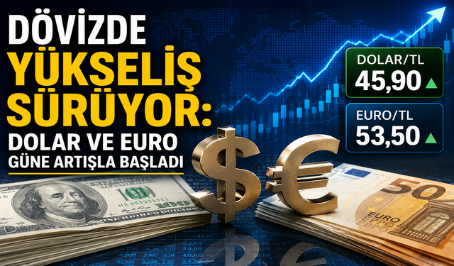 Dövizde Yükseliş Sürüyor: Dolar ve Euro Güne Artışla Başladı
