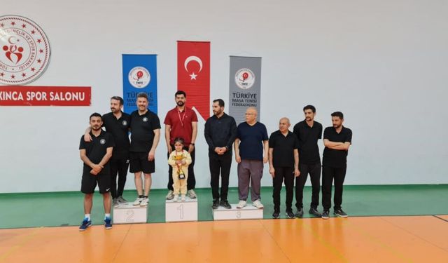 Masa Tenisi Kurumlar Ligi'nde Malatya ikincisi oldu