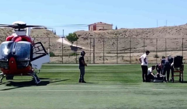 Hasta hava ambulansıyla Malatya'ya sevk edildi