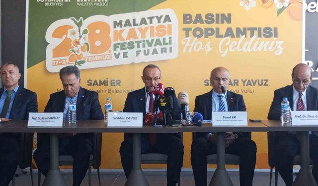 Malatya, 28. Uluslararası Kayısı Festivali'ne hazırlanıyor