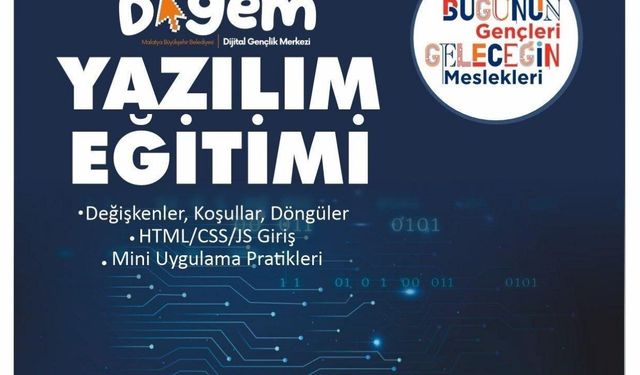 Malatya'da Dijital Gençlik Merkezi'nde kodlama eğitimi