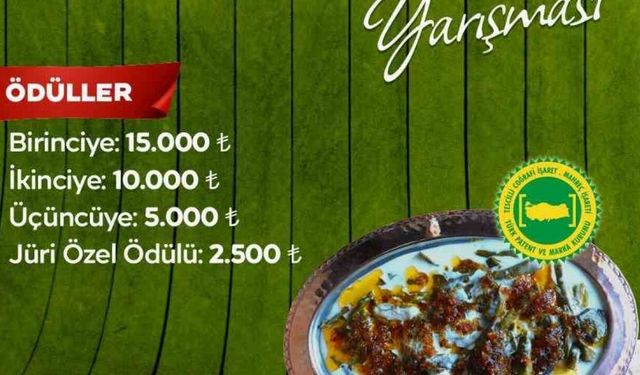 'Kiraz Yaprağı Sarması' için 28 Haziran'da yarışma düzenlenecek