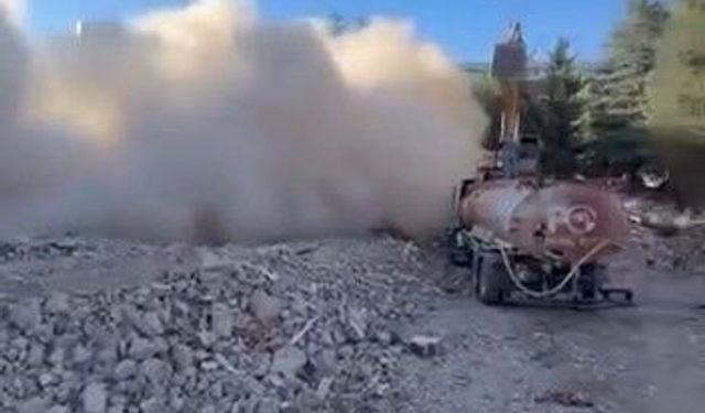 Elazığ'da 5 katlı bina korna sesi ile yıkıldı