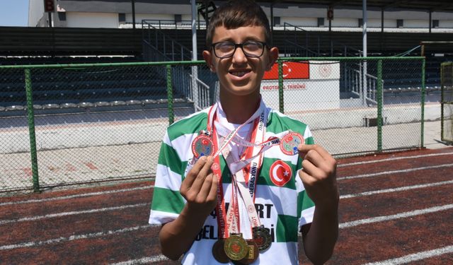 Milli takım hayaliyle pistte ter döküyor