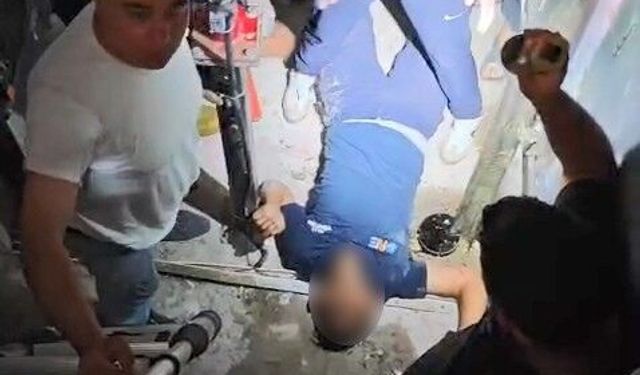 Elazığ'da asansör boşluğuna düşen genç kurtarıldı