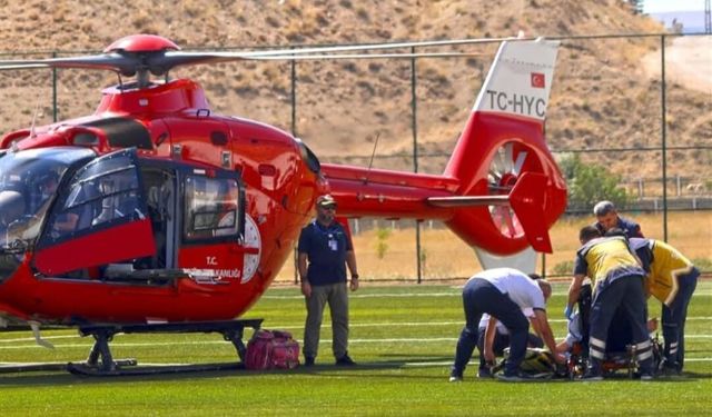 Hasta Hava Ambulansıyla Malatya’ya Sevk Edildi