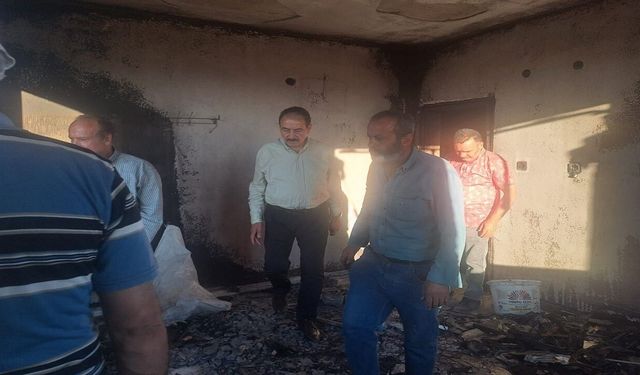 MESOB Başkanı Şevket Keskin’den Yangınzede Esnafa Ziyaret