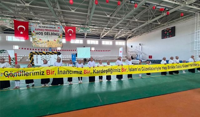 Doğanşehir’de Yaz Kur’an Kursları Coşkuyla Sona Erdi