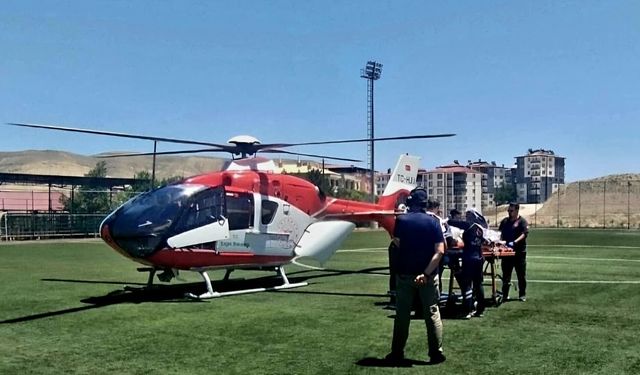 Kalp Krizi Geçiren Hasta Hava Ambulansıyla Sevk Edildi
