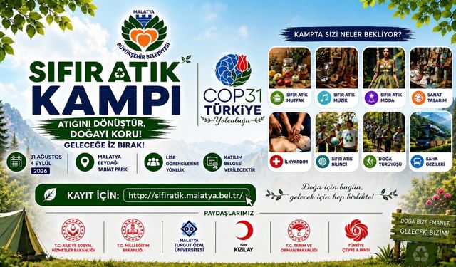 Malatya’da Sıfır Atık Kampı Başlıyor
