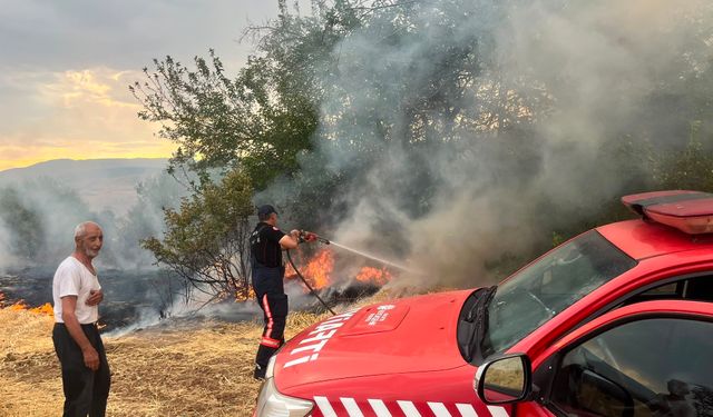 Yeşilyurt'ta Besi Tesisinde Yangın