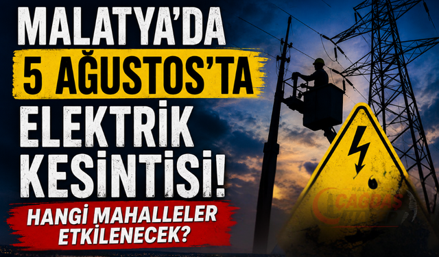 Malatya Genelinde Elektrik Kesintisi