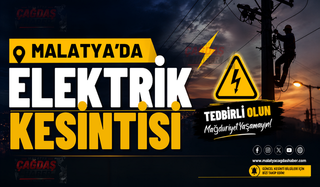 Planlı bakım çalışmaları: elektrik kesintisi Olacak