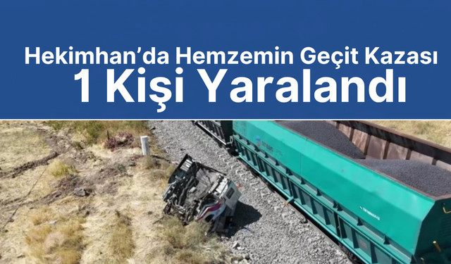 Hekimhan’da Korkutan Kaza! Tren Kamyona Çarptı
