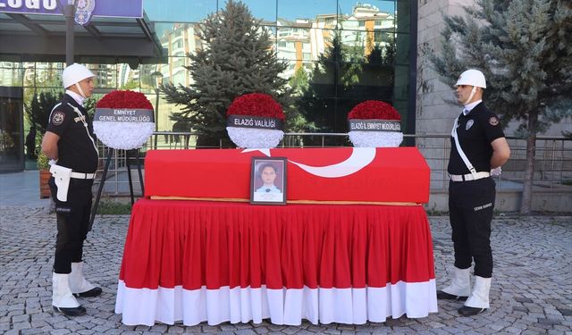 Elazığ’da Hüzünlü Tören: Polis Memuru Uğurlandı