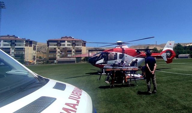 Felç Geçiren Hasta Hava Ambulansıyla Sevk Edildi