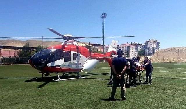 Hasta Hava Ambulansıyla Sevk Edildi