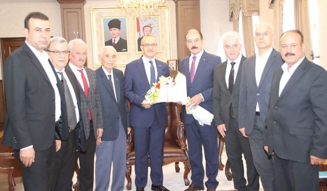 Ahilik Haftası Ziyareti: Esnaf Heyeti Vali Yavuz’la Buluştu