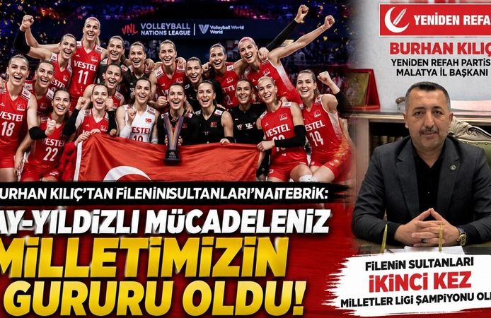 Filenin Sultanları'na tebrik: Milletimizin gururu oldunuz