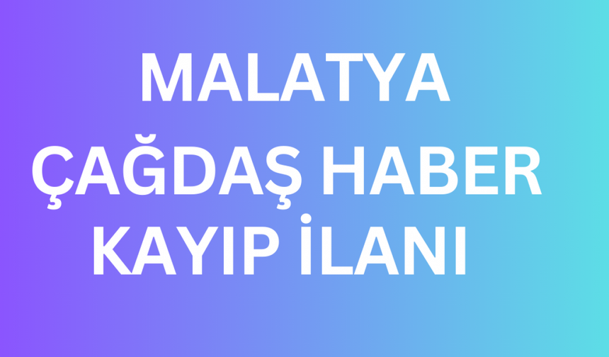 lisans diplomasını Kayıp İlanı