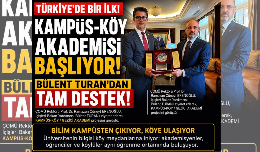 Türkiye’de Bir İlk! Kampüs-Köy / Gezici Akademi Başlıyor