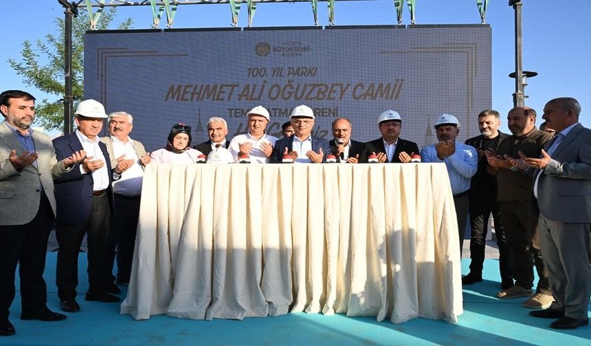 100. Yıl Parkı’nda Cami İnşasına Başlandı