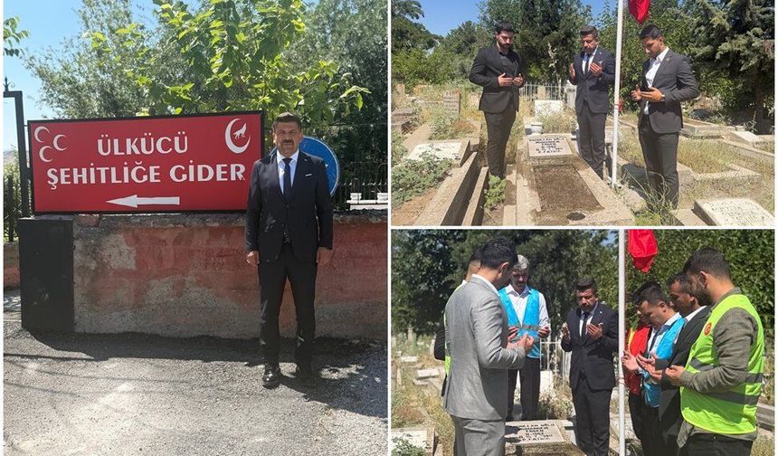 Malatya Ülkü Ocakları’ndan Şehit Kabirlerine Vefa Dokunuşu