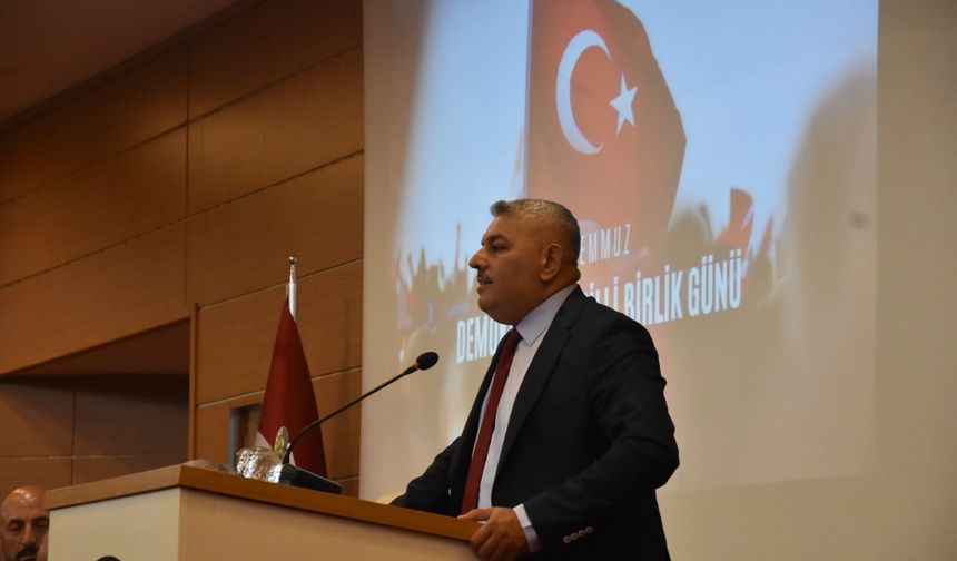 Başkan Sadıkoğlu’ndan 15 Temmuz mesajı
