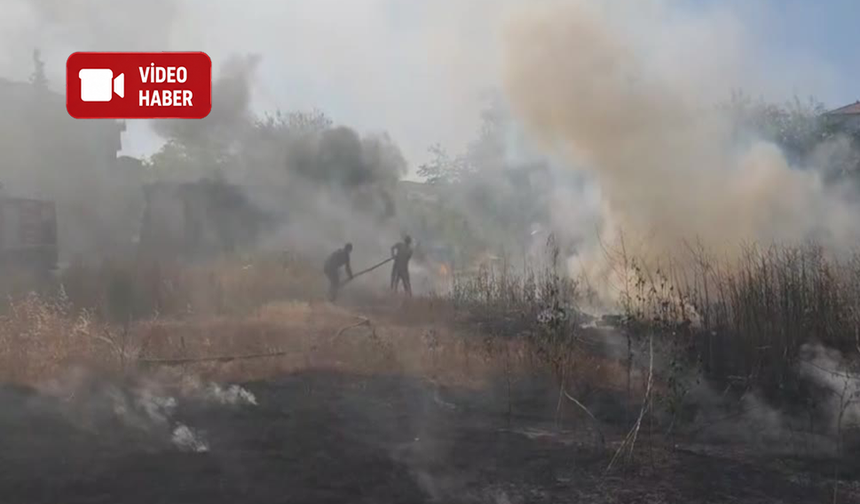 Battalgazi'de çıkan ot yangını söndürüldü