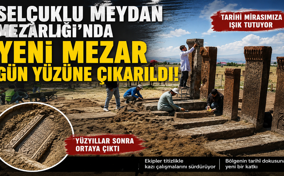 Meydan Mezarlığı’nda Yeni Mezar Gün Yüzüne Çıkarıldı