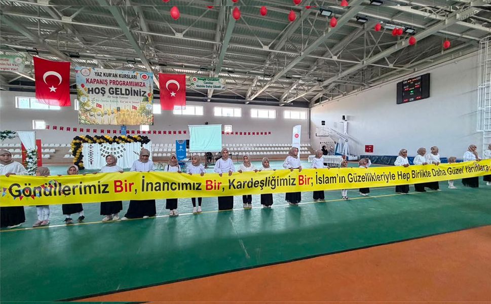 Doğanşehir’de Yaz Kur’an Kursları Coşkuyla Sona Erdi