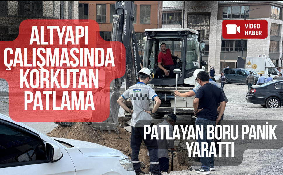Doğal Gaz Borusu Patladı: Ekipler Müdahale Etti