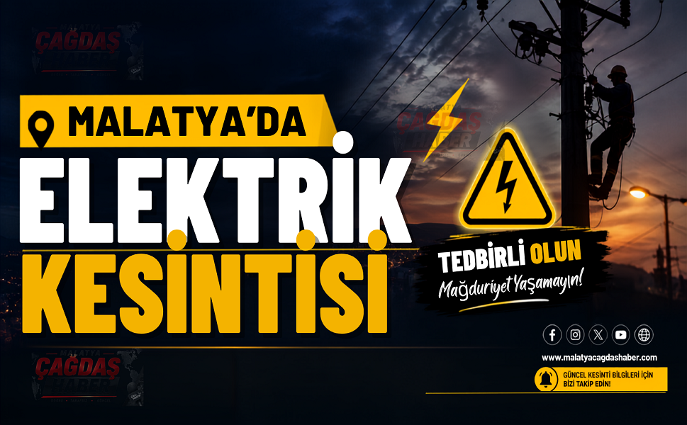 Planlı bakım çalışmaları: elektrik kesintisi Olacak