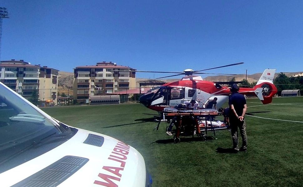 Felç Geçiren Hasta Hava Ambulansıyla Sevk Edildi