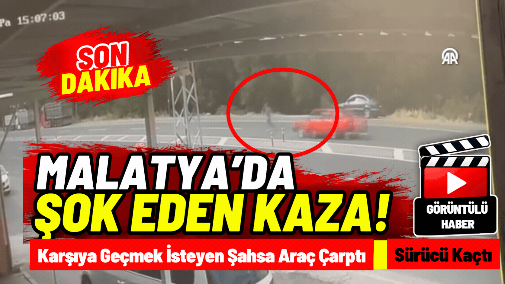 Yolun Karşısına Geçerken Canından Oldu